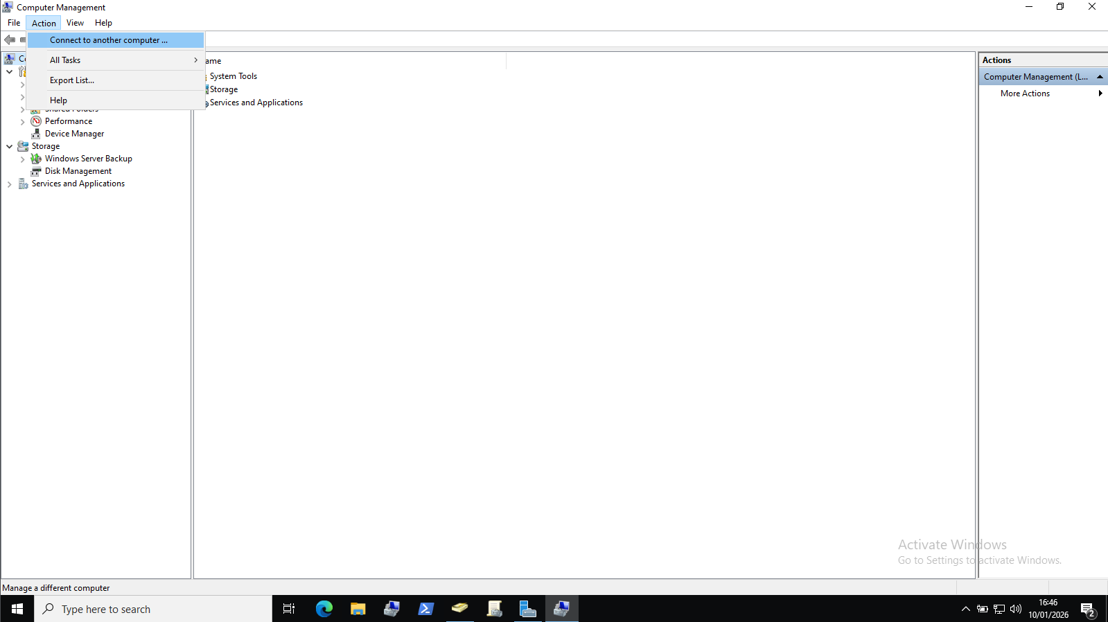 Connexion au serveur Samba